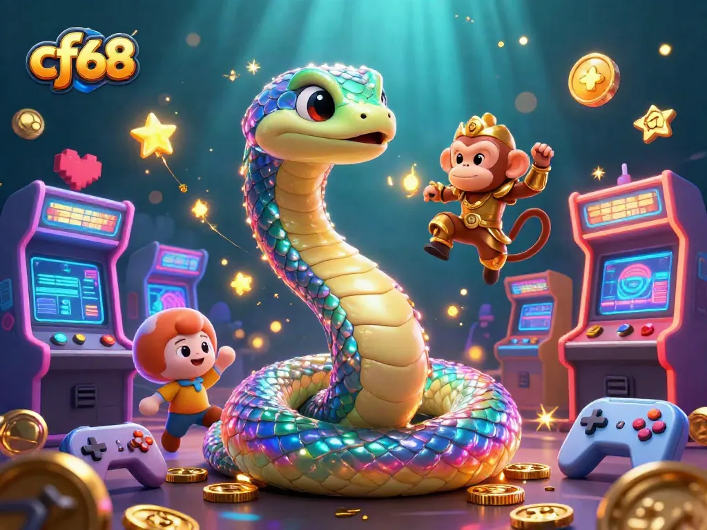 Play wins with cf68's thrilling gaming adventure featuring vibrant characters and magical elements.