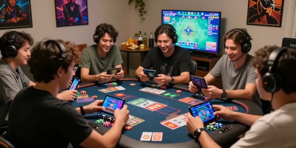Players enjoying 3 Patti no1 in a lively gaming session.