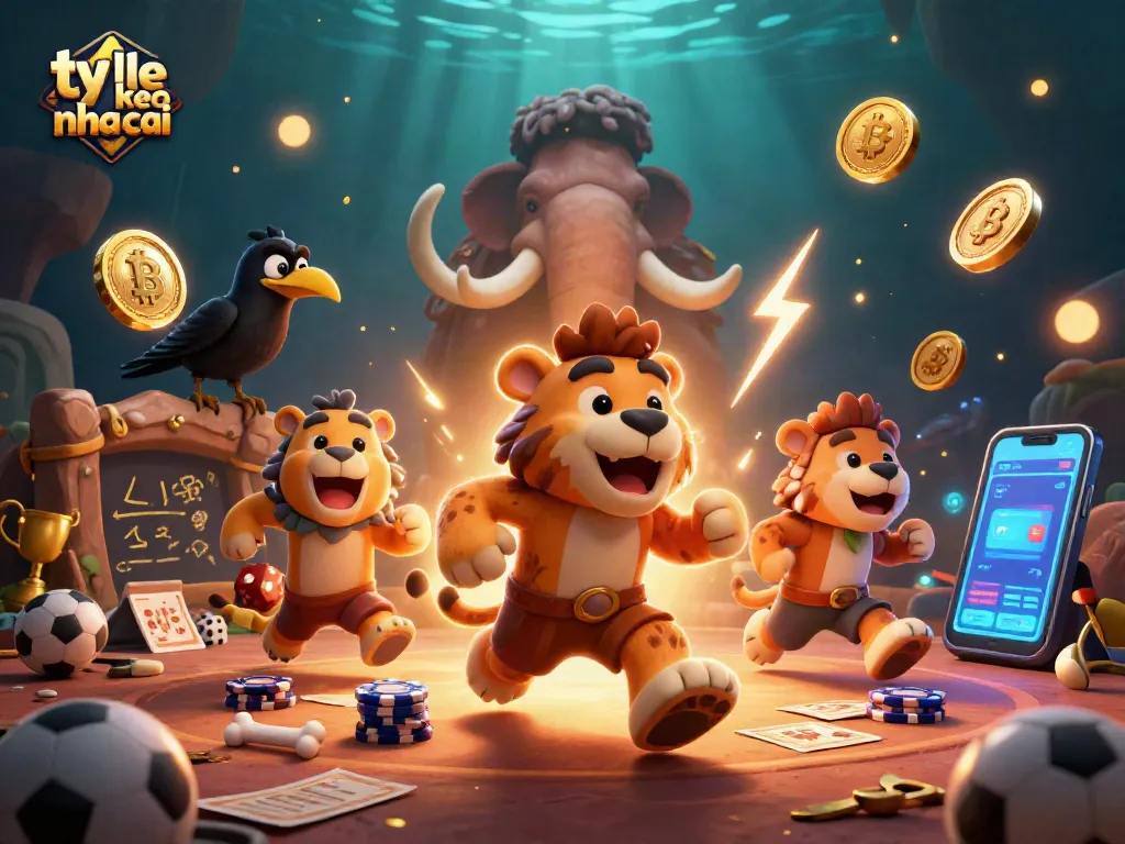 Engage with the thrilling ty le keo nha cai experience in a vibrant prehistoric casino.