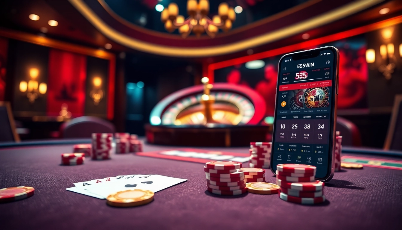 Experience the thrill of winning at https://555win5.co.com with an exciting online poker game scene.