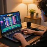 Player engaging with the f168.osaka online casino interface, showcasing an exciting gaming experience.