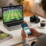 Engaging in cricket betting on the Jaya9 app while relaxing at home.