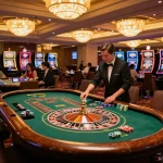Players engaging at the roulette table at TG88 casino, showcasing vibrant ambiance and strategic gameplay.