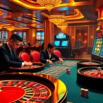 Action-packed scene from https://vin88wi.com/ showcasing a vibrant casino experience with poker and roulette.