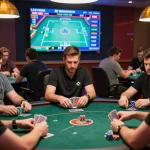 Exciting online gaming moment at KJC KJC poker tournament, players engaging passionately.