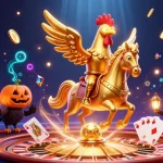 Experience thrilling wins on slot resmi while surrounded by golden coins and exciting game elements.