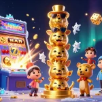 Experience the excitement of hitclub chính thức with a vibrant casino scene featuring a lively jackpot explosion and colorful games.