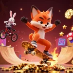 Experience vibrant gaming fun with PPVIP's cartoon characters in an exciting casino scene.