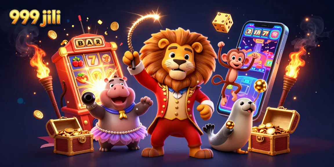 Engage in the excitement of 999 jili with vibrant characters and casino elements.