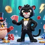 Engage with E2BET COM’s thrilling crypto casino experience through this vibrant 3D illustration.