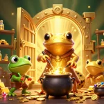 Experience the thrill of winning at ae889 with a vibrant casino scene featuring gold coins and treasures.