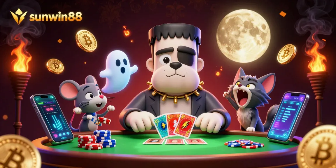 Engage with sunwin88 and experience online gaming thrills at the vibrant casino atmosphere with lively characters.