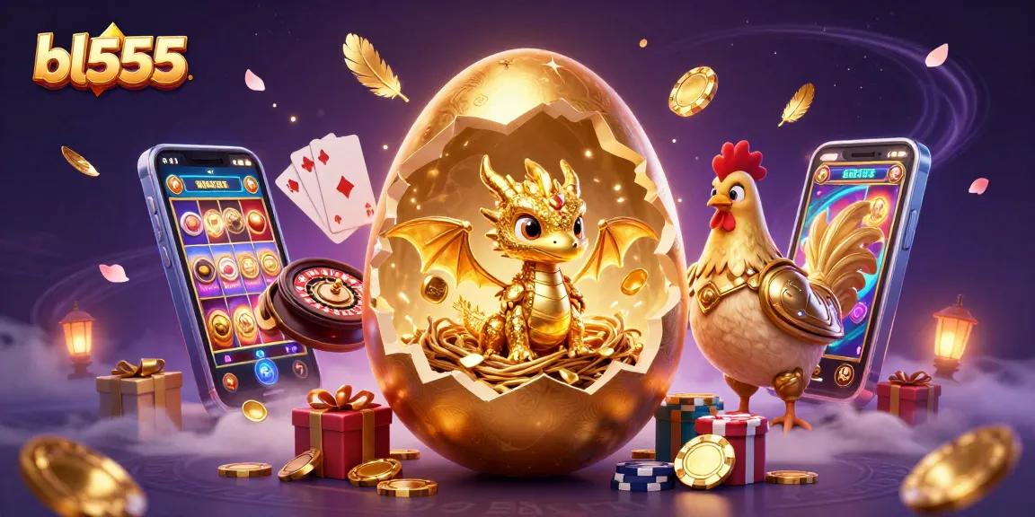 Experience thrilling gameplay with bl555's golden dragon amidst a vibrant casino scene